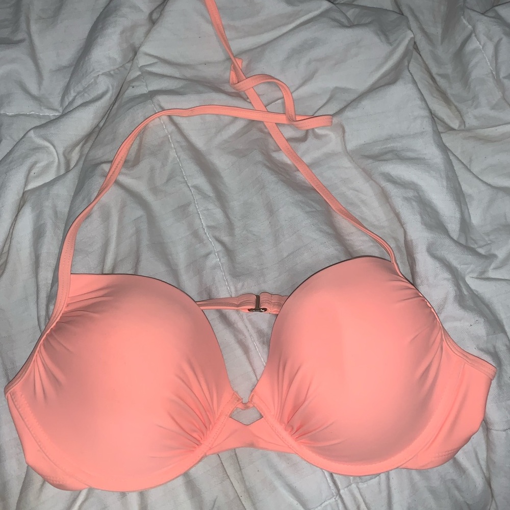 coral bikini top